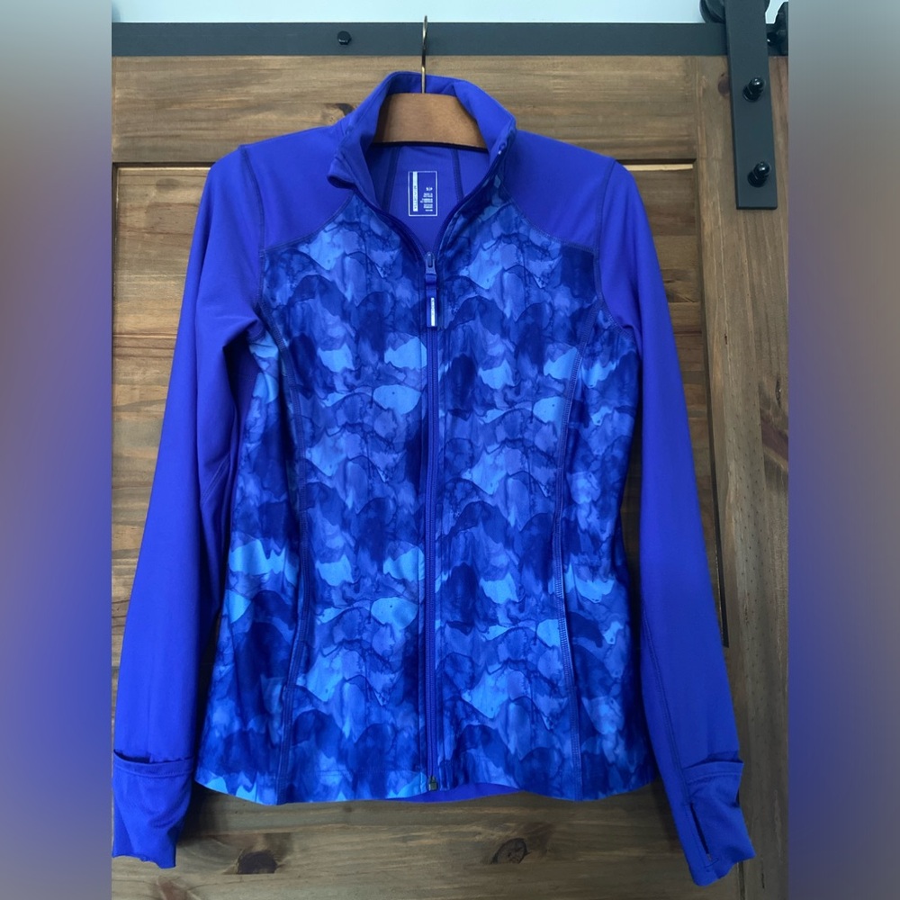 Mondetta Zip Up Athletic Sweater Ladies Size Small blue